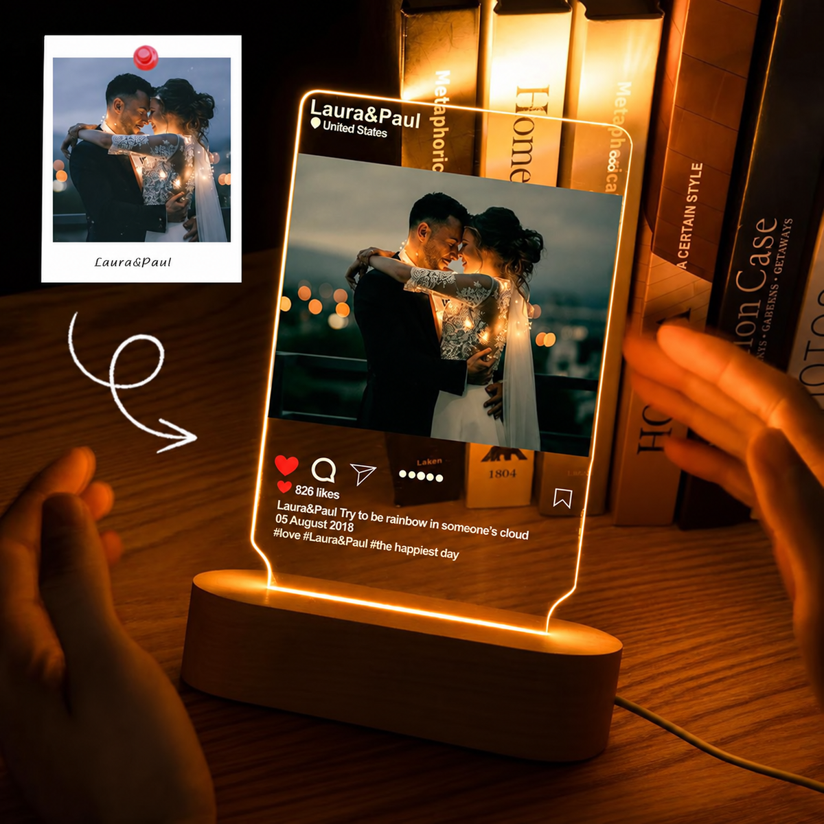 Memory Post – Personalised Photo Lamp