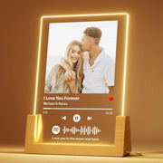 Our Song – Personalised Music Photo Lamp